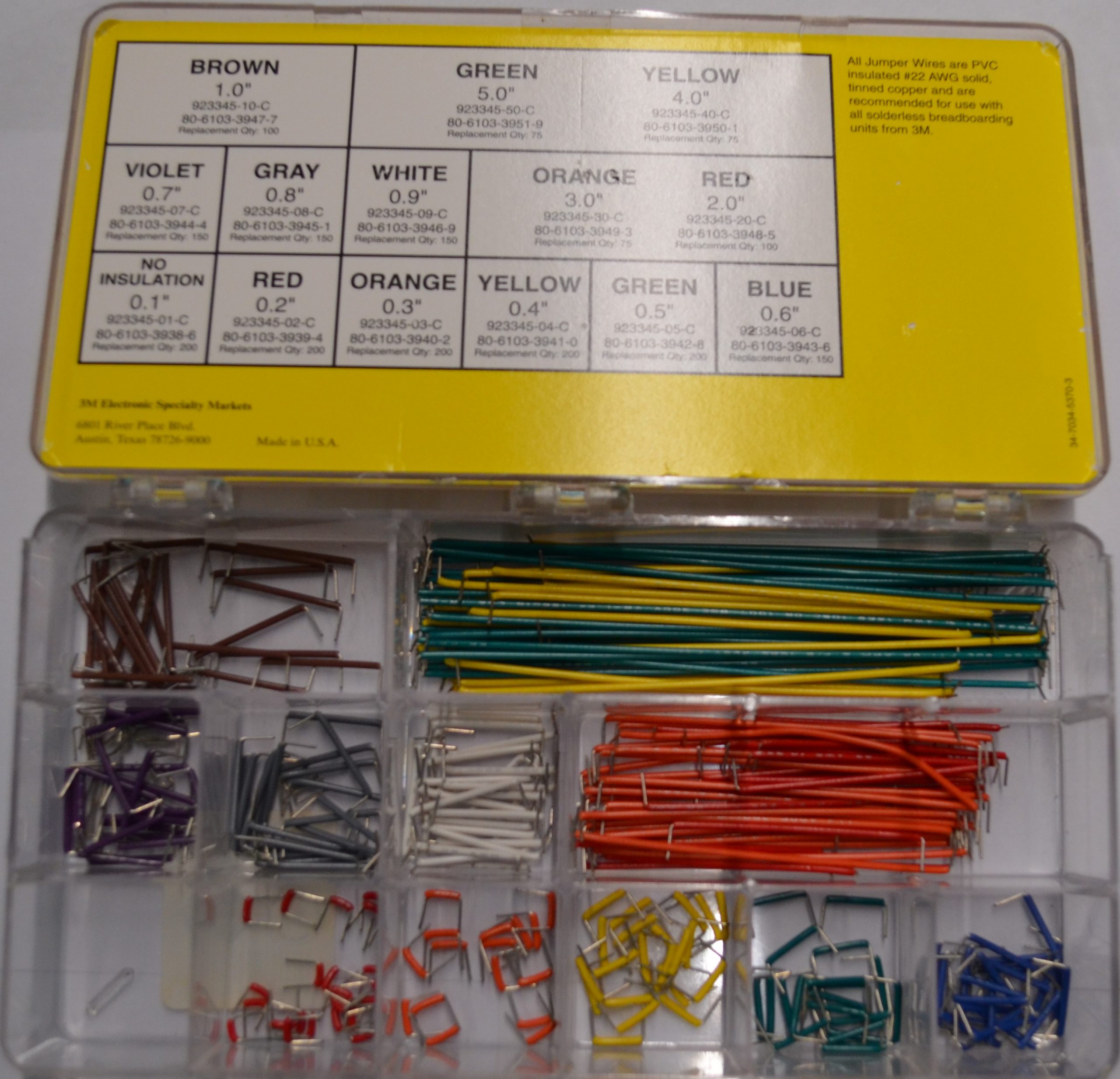 Jumper Wires 350pcs Various Lengths for Breadboarding Klein Courses